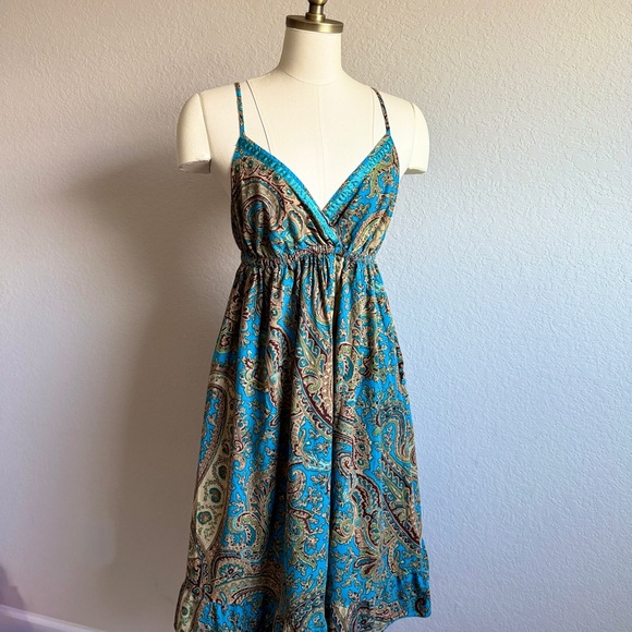 Derek Heart Boho Paisley Cotton Sundress – Size Large - Picture 4 of 11
